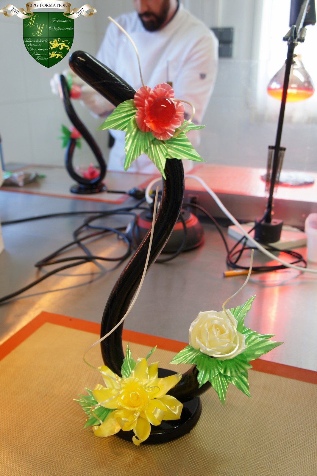 Pièce en sucre tiré et soufflé — formation ABPG
