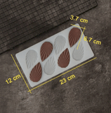 Moule silicone pour décor chocolat en forme de feuille
